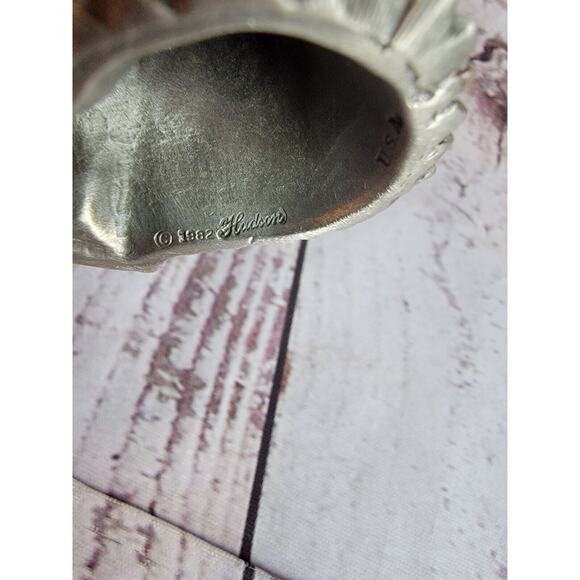 Hudson Pewter Christmas Tree Mouse Decorating Tree 1982 - Picture 6 of 10